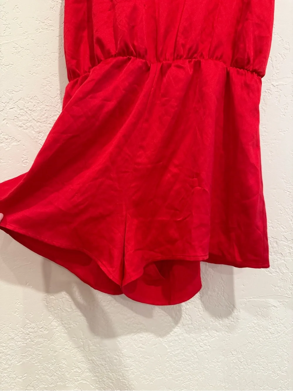 Victoria's Secret Red Satin Sleeveless Romper SiZE XS